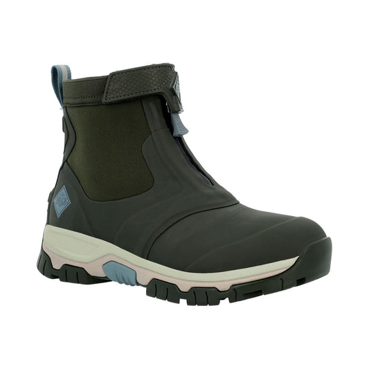 Muck Boots Apex Mid Zip Wellington in Moss