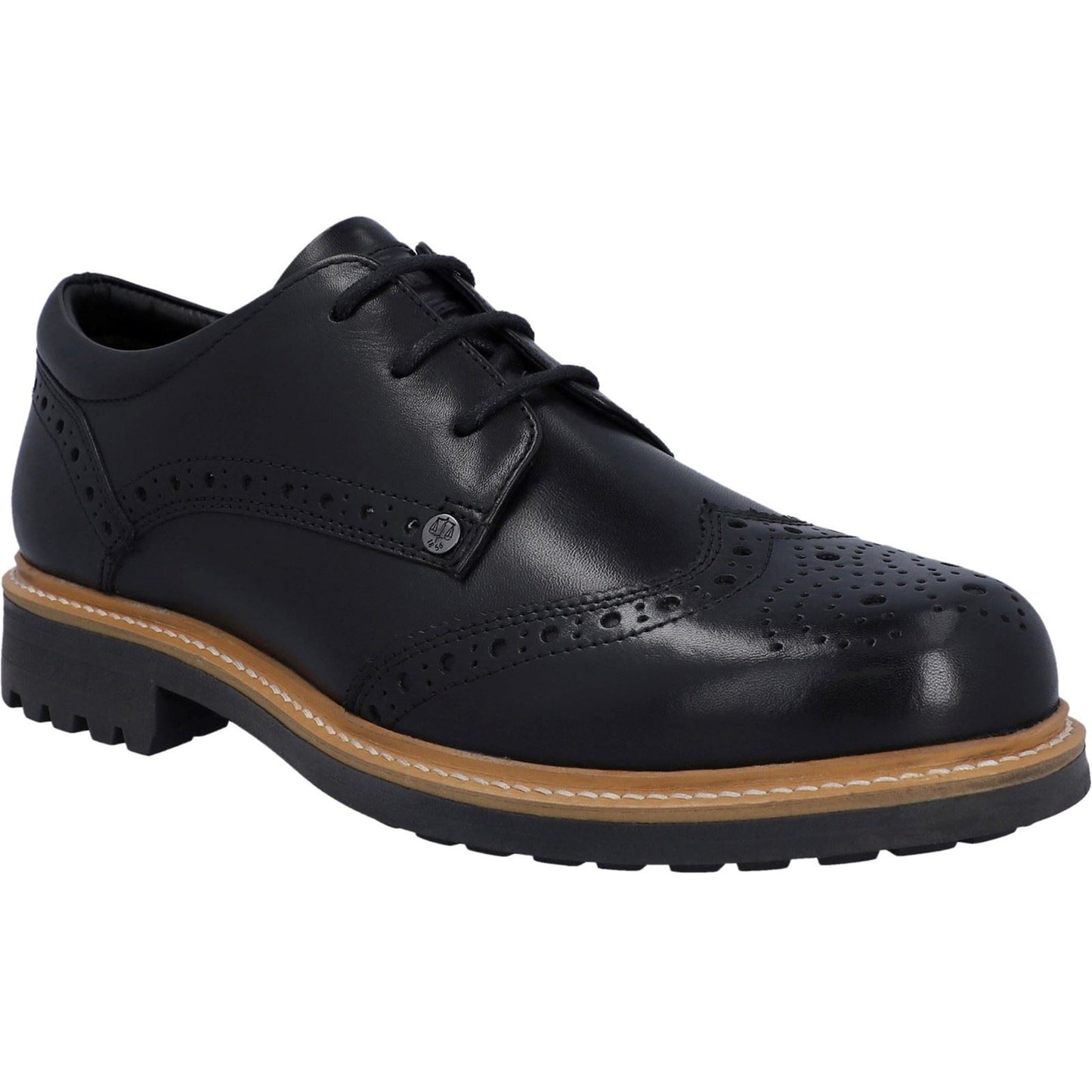 Hunter Men's Cawdor Brogue Gibson in Black