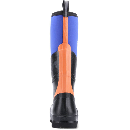 Muck Boots Chore Max S5 Rubber Blue/Orange Wellington Boots