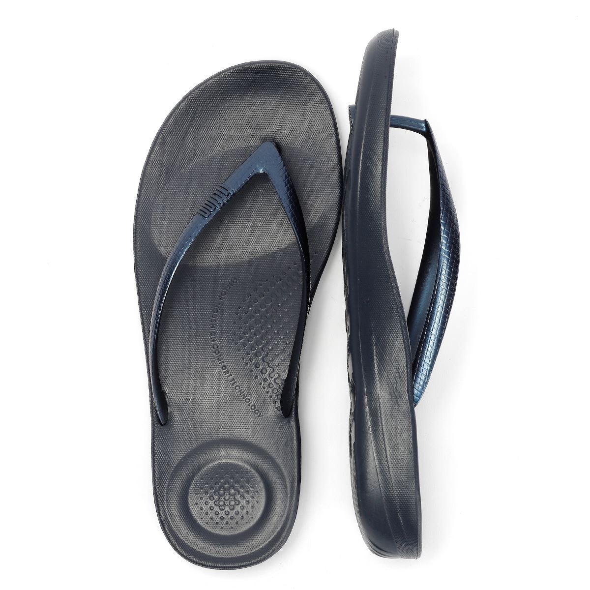 FitFlop Iqushion Ergonomic Women's Midnight Navy Flip Flops