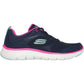 Skechers Women's Flex Appeal 5.0 Fresh Touch Trainers in Navy/Hot Pink