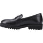 Hush Puppies Grazia Leather Youth Black Loafers