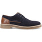 Hush Puppies Guy Leather Men's Navy Lace-Up Shoes