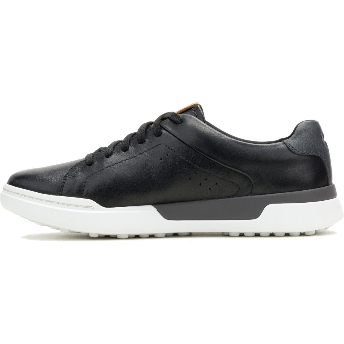 Hush Puppies Wes Leather Men's Black Trainers