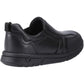 Hush Puppies Sergio Leather Youth Black Loafers