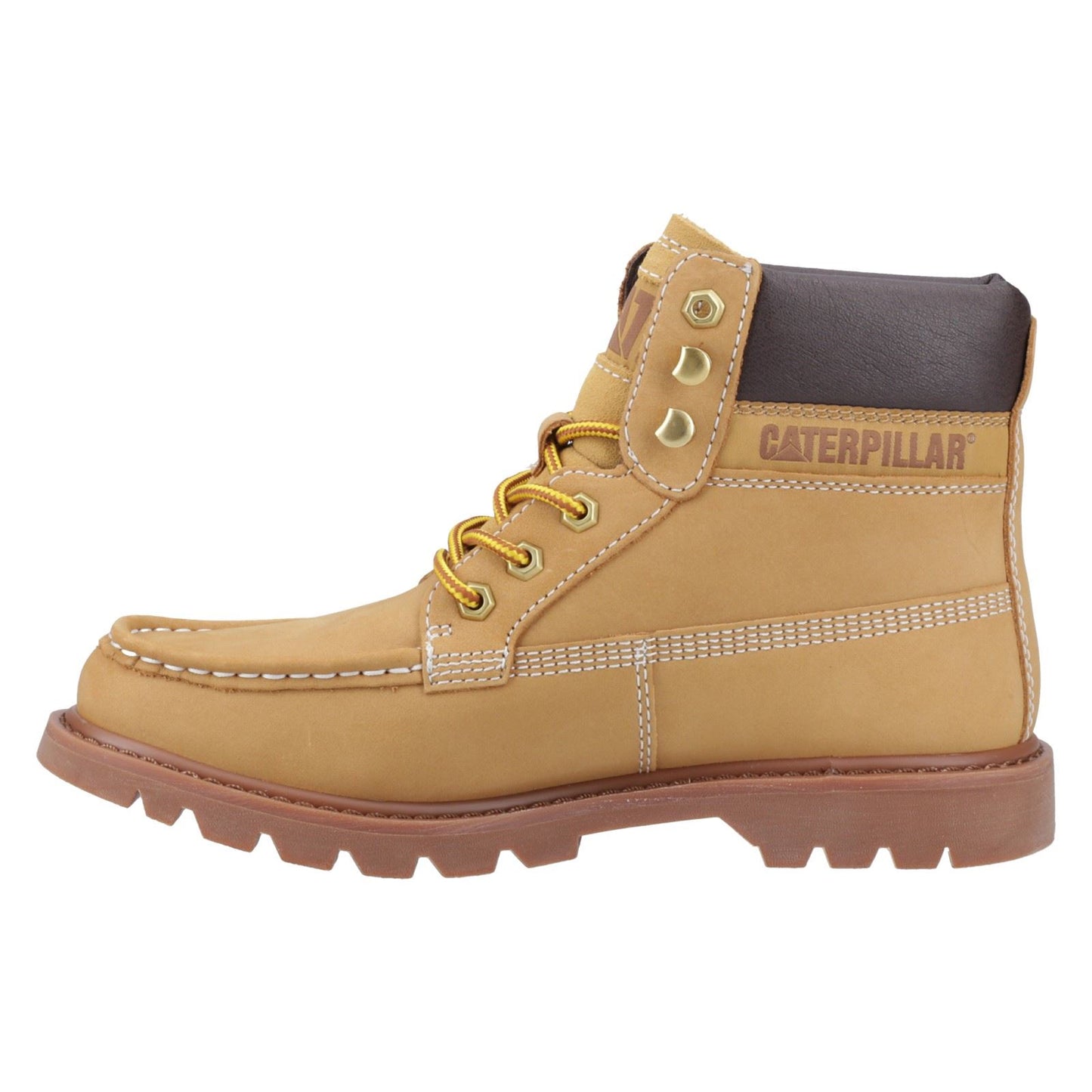 CAT Lifestyle Colorado Moc Toe Leather Men's Honey Reset Ankle Boots