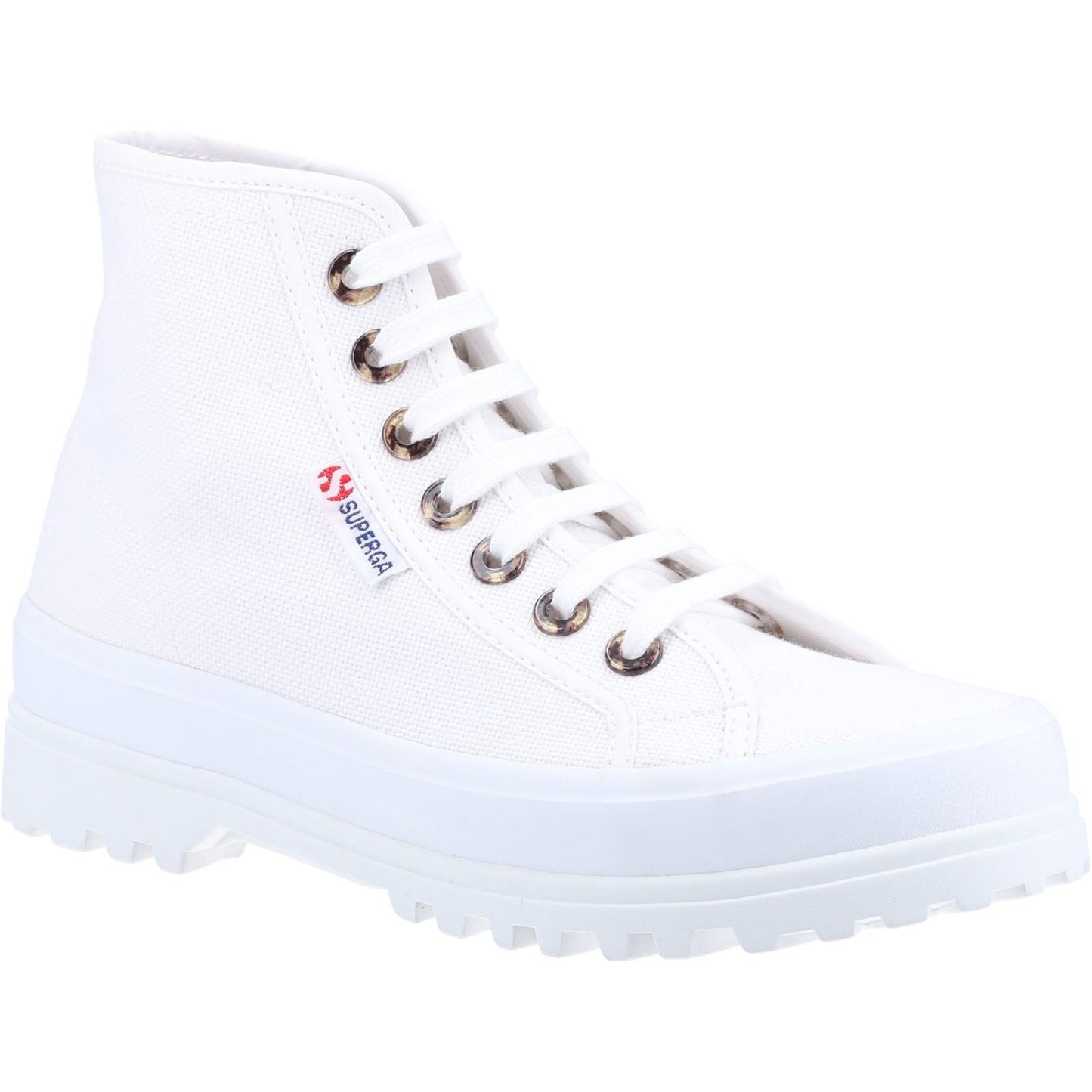 Superga Women's 2341 Alpina Resin Eyelets Ankle Boot in White