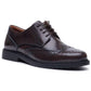 Hush Puppies Verity Hi-Shine Leather Women's Chocolate Brogues Shoes