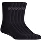 Hard Yakka Crew Cotton Unisex Adults's Black Work Socks