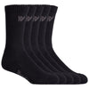 Hard Yakka Crew Cotton Unisex Adults's Black Work Socks