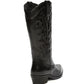 Osprey London The Louisiana Leather Women's Black/Gunmetal Boots