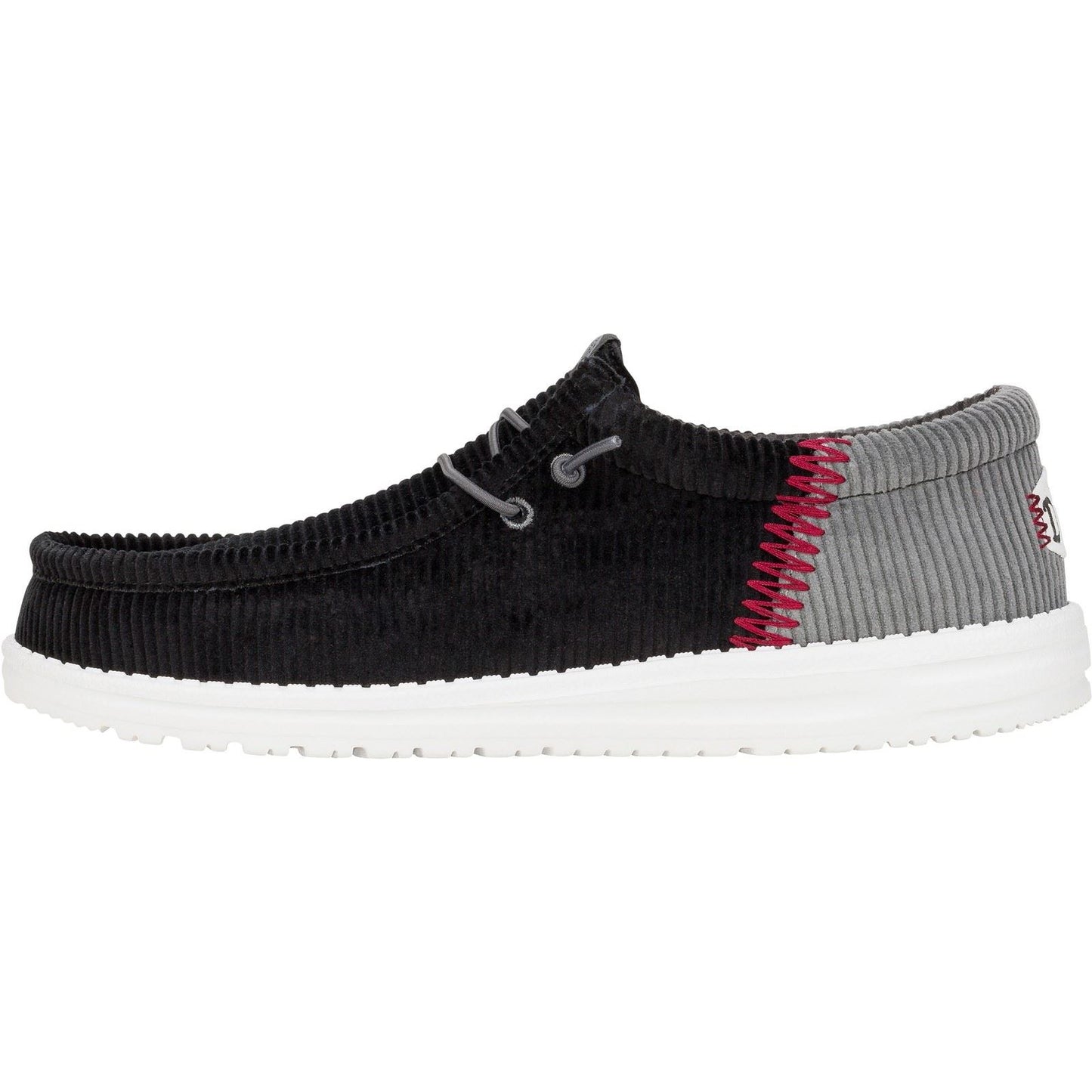 HEYDUDE Men's Wally Funk Corduroy Shoes in Black