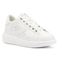 Karl Lagerfeld Kapri Signia Emboss Lo Lace Leather Women's White Trainers