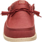 HEYDUDE Wally Stretch Canvas Textile Men's Burnt Red/Boulder Tan Loafers