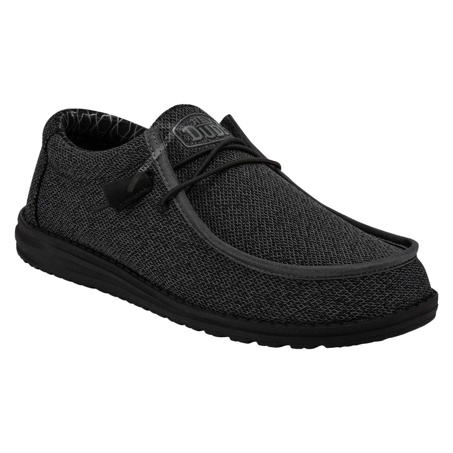 HEYDUDE Men's Wally Sox Shoe in Micro Total Black