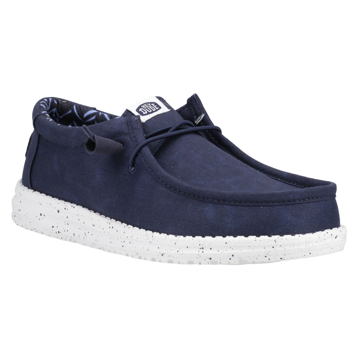 HEYDUDE Men's Wally Canvas Shoe in Navy