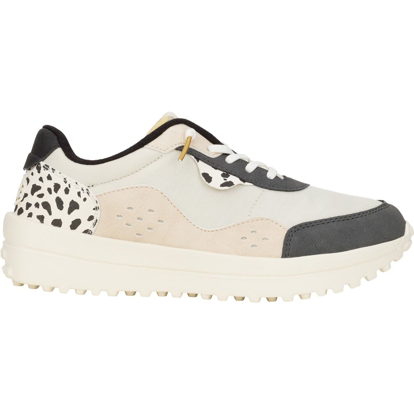 HEYDUDE Women's Hayden Shine Trainers in Ivory/Multi