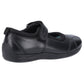 Hush Puppies Clara Junior Girls Black Leather Shoes