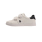 Penguin Junior Marble White/Navy Trainers
