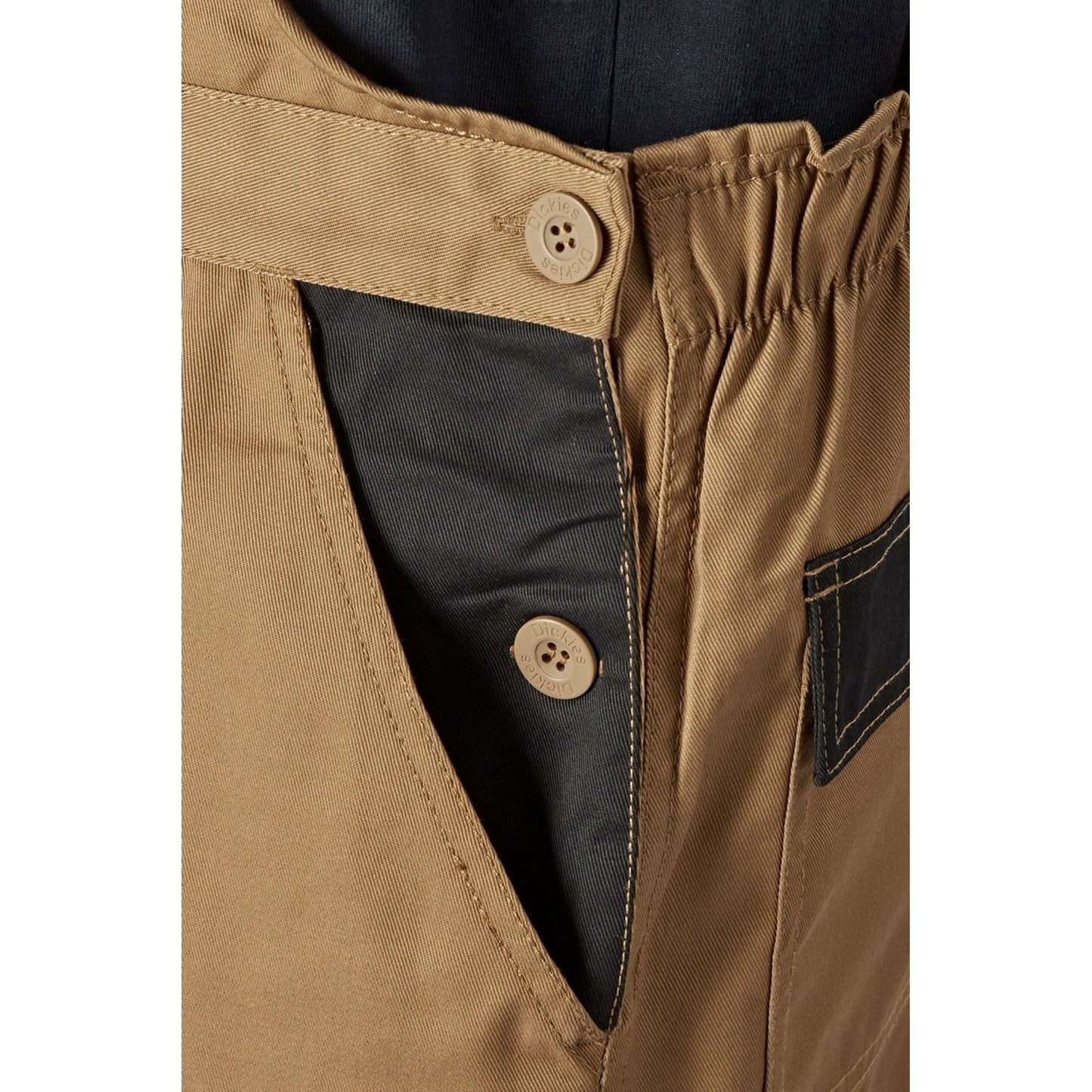 Dickies Men's Everyday Bib and Brace in Antique Penny/Black
