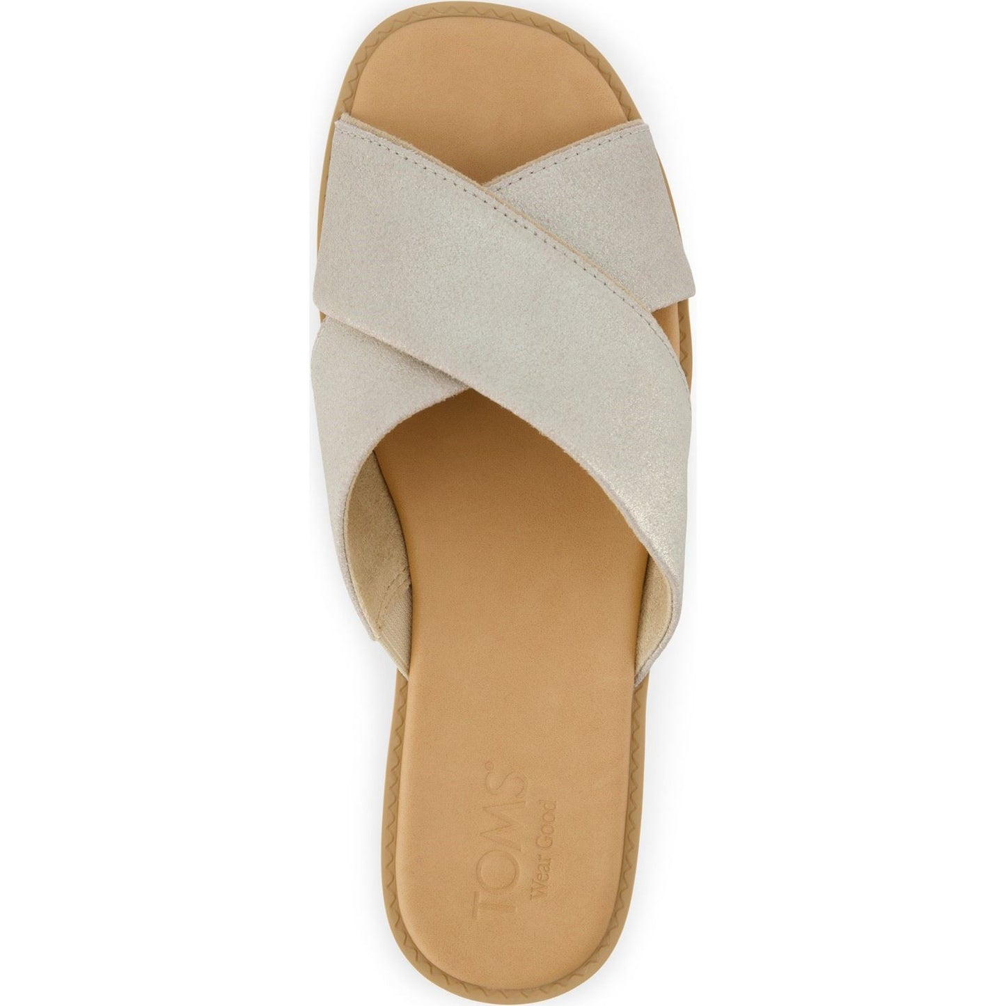 TOMS Women's Mae Crossover Sandal in Champagne