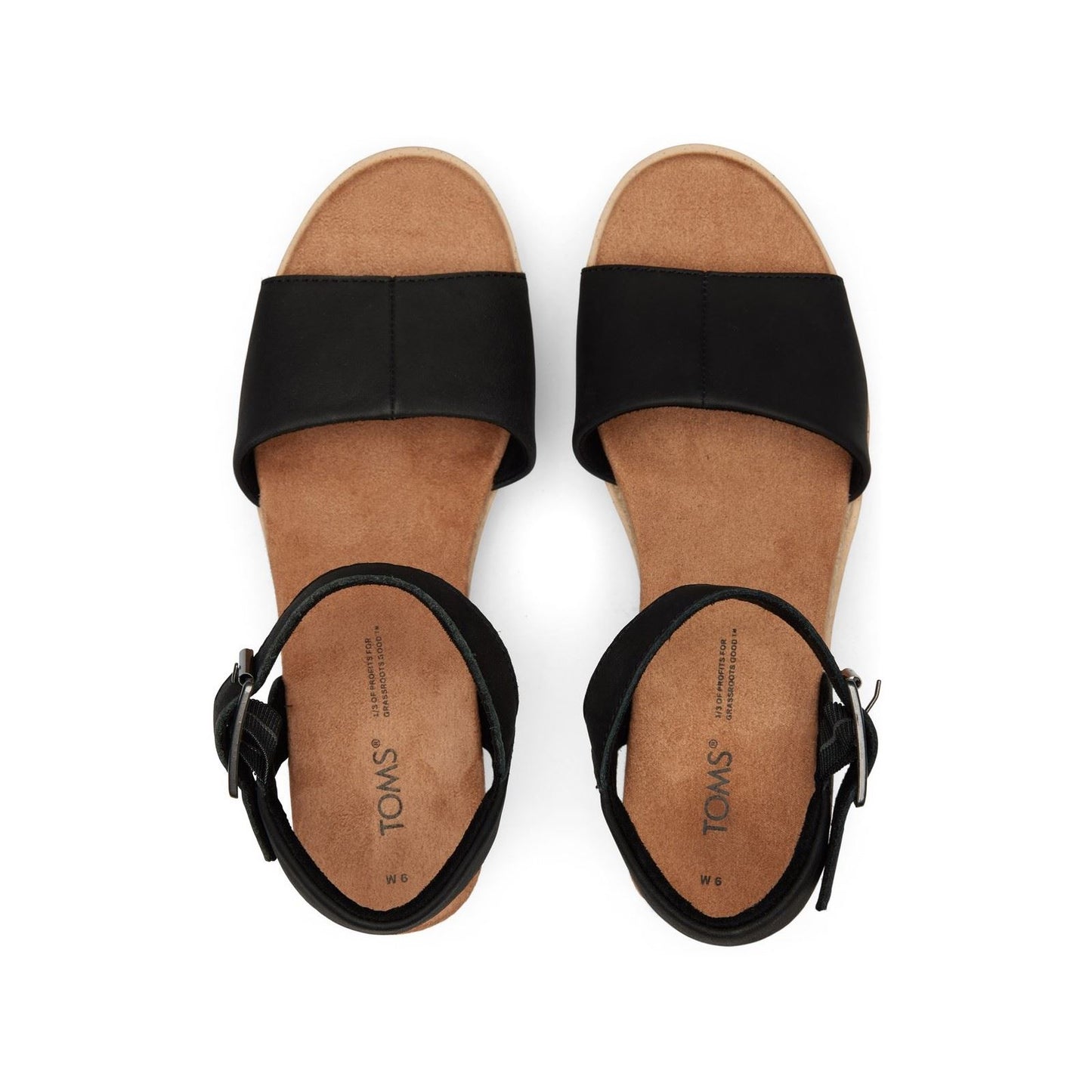 TOMS Women's Diana Wedge in Black