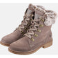 Hush Puppies Women's Florence Mid Boot in Taupe