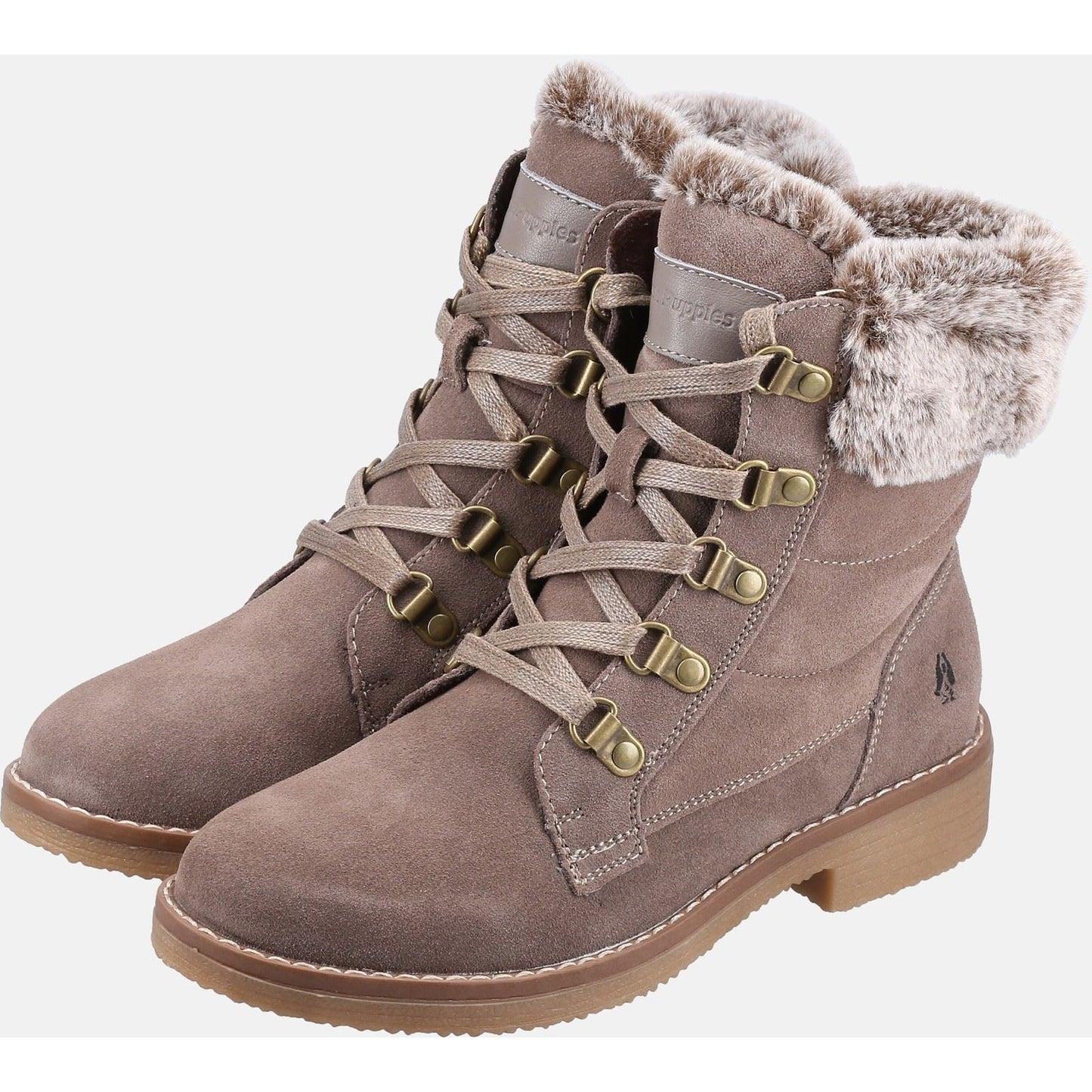 Hush Puppies Women's Florence Mid Boot in Taupe