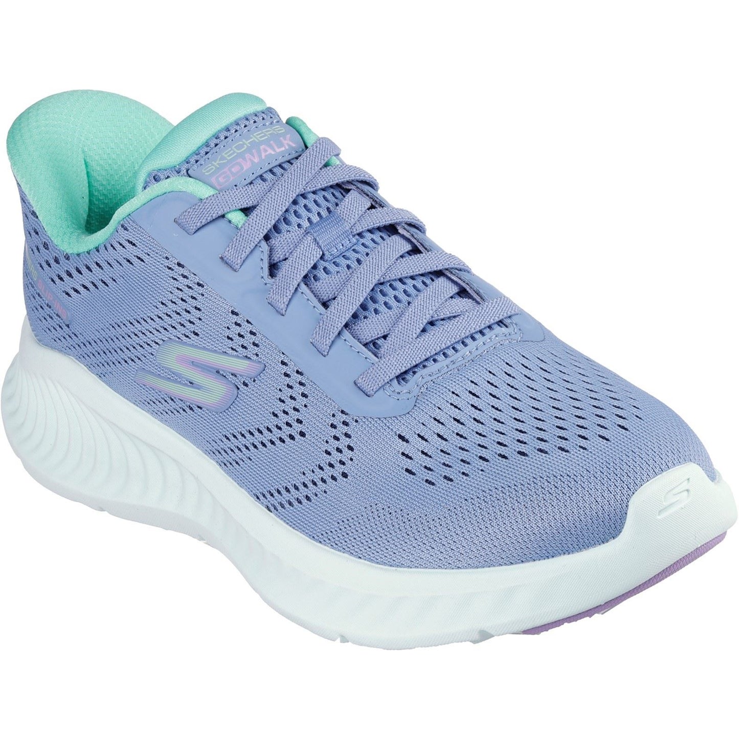 Skechers Women's Go Walk Now Khloe Trainers in Blue/Green