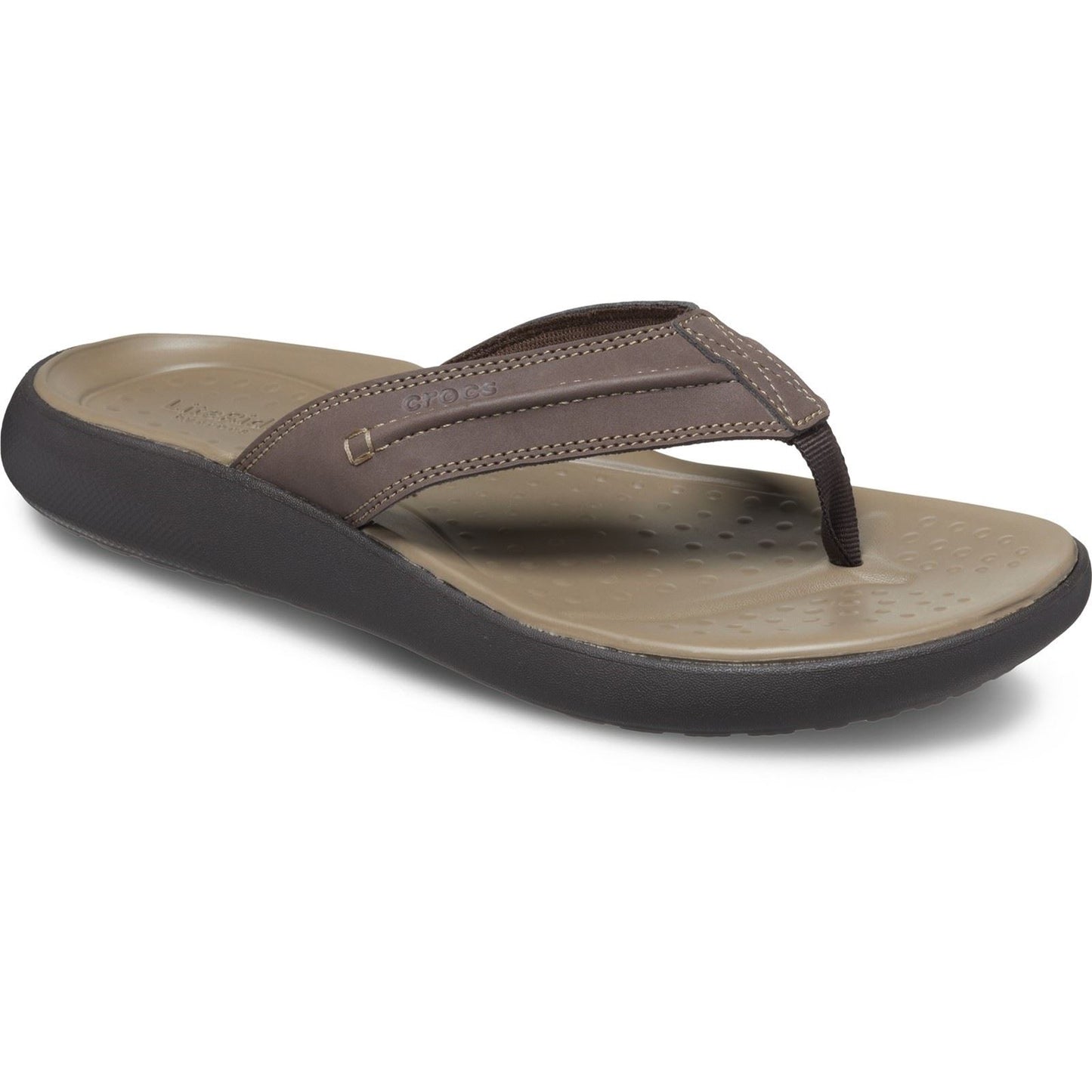 Crocs Yukon Vista II Polyurethane Men's Espresso Flip Flops