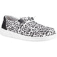 HEYDUDE Women's Wendy Leopard Shoe in Black/Grey