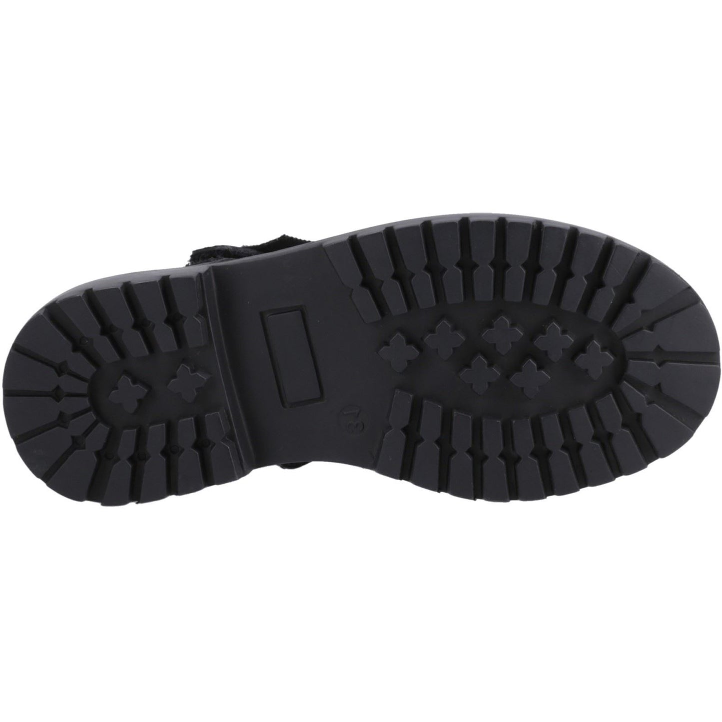 Hush Puppies Astrid Bow Leather Black Shoes