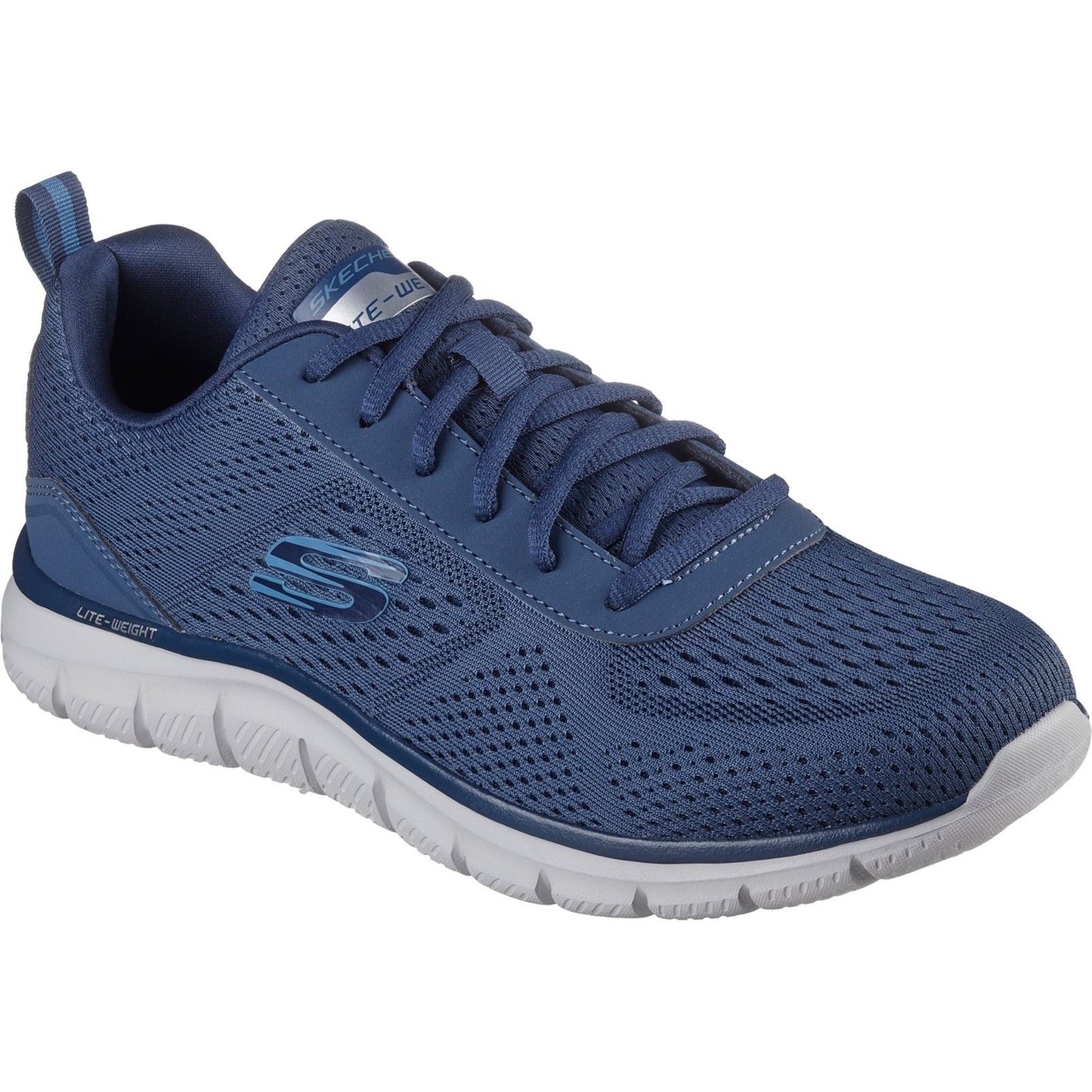 Skechers Track Leshur Polyester Men's Blue Trainers
