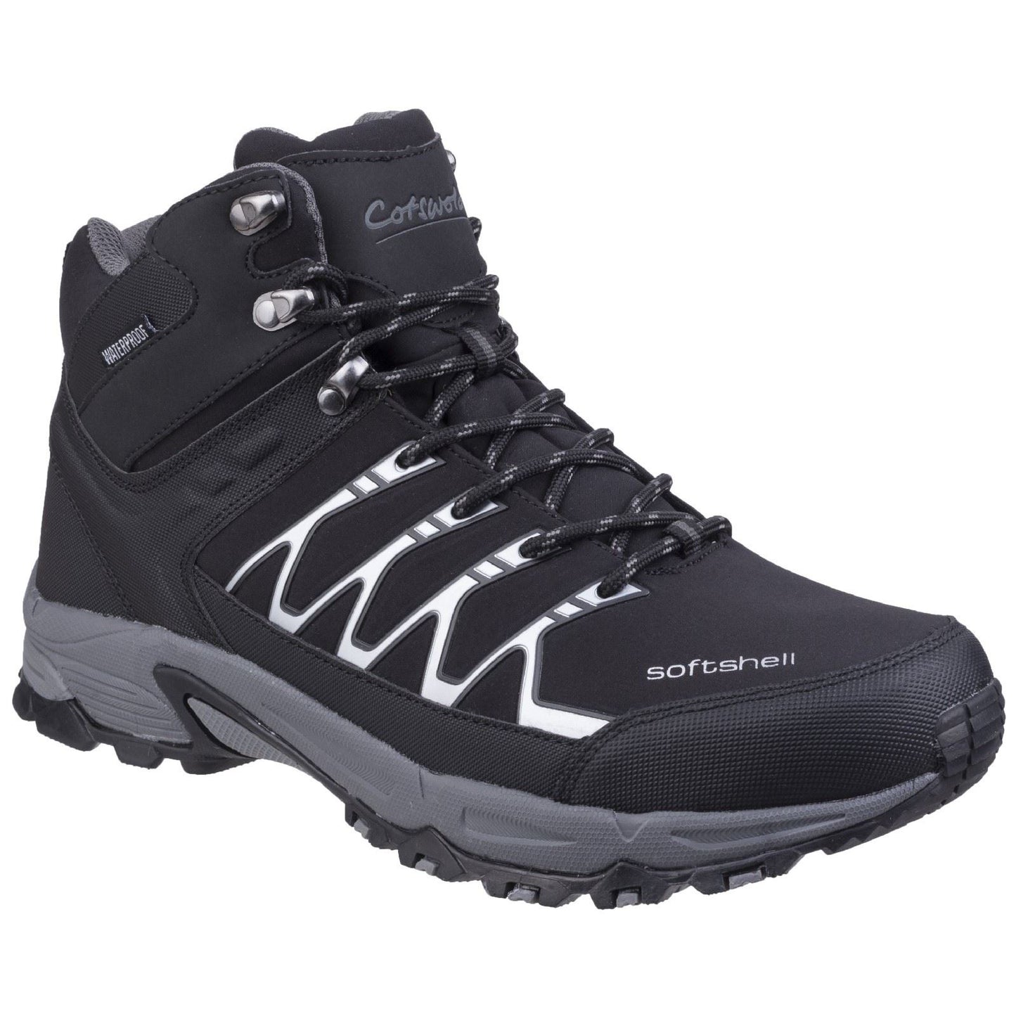 Cotswold Men's Abbeydale Mid Hiker in Black/Grey