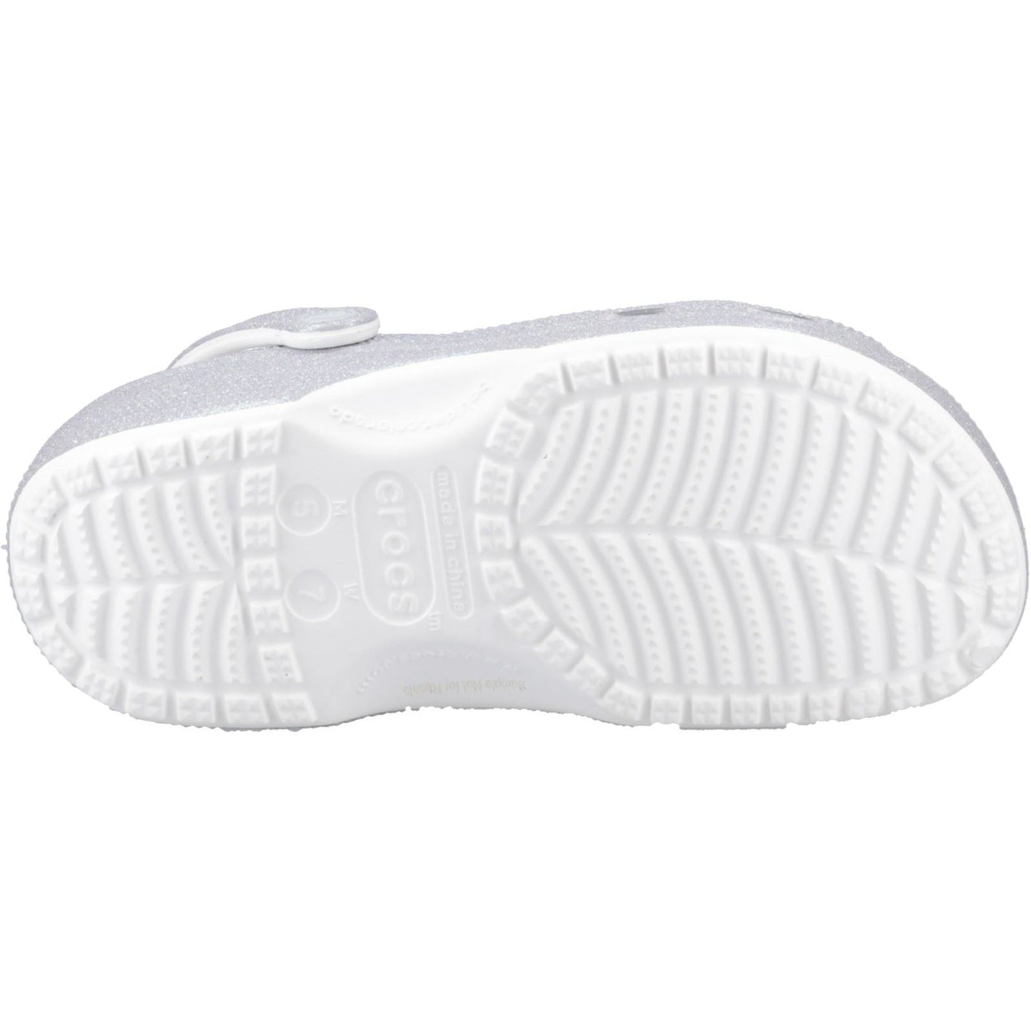 Crocs Classic Glitter EVA Women's White Standard Clogs