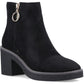 ONLY BABETTE Polyurethane Women's Black/Gold Heeled Ankle Boots