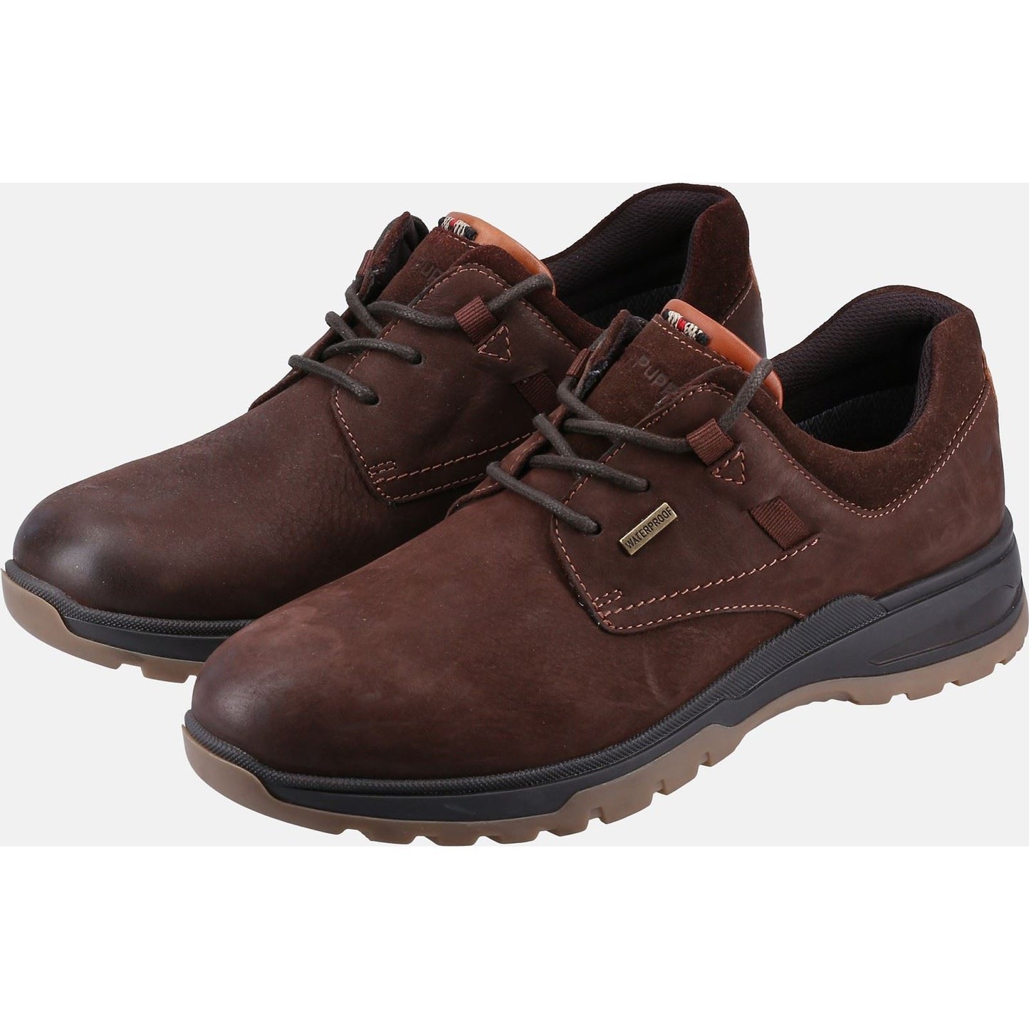 Hush Puppies Men's Pele Shoe in Brown Nubuck