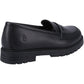 Hush Puppies Hazel Loafer Leather Youth Black Loafers