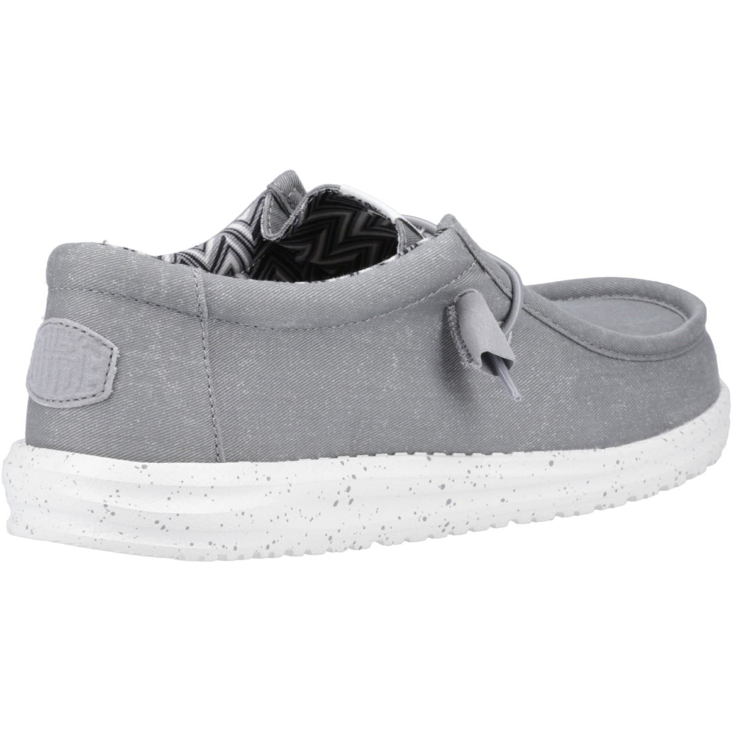 HEYDUDE Men's Wally Canvas Shoe in Light Grey