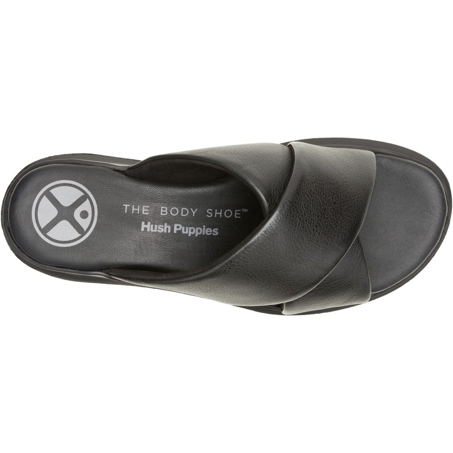 Hush Puppies Uplift Leather Women's Black Sandals