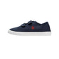 Penguin Junior Sparton Velcro Navy/Red Trainers