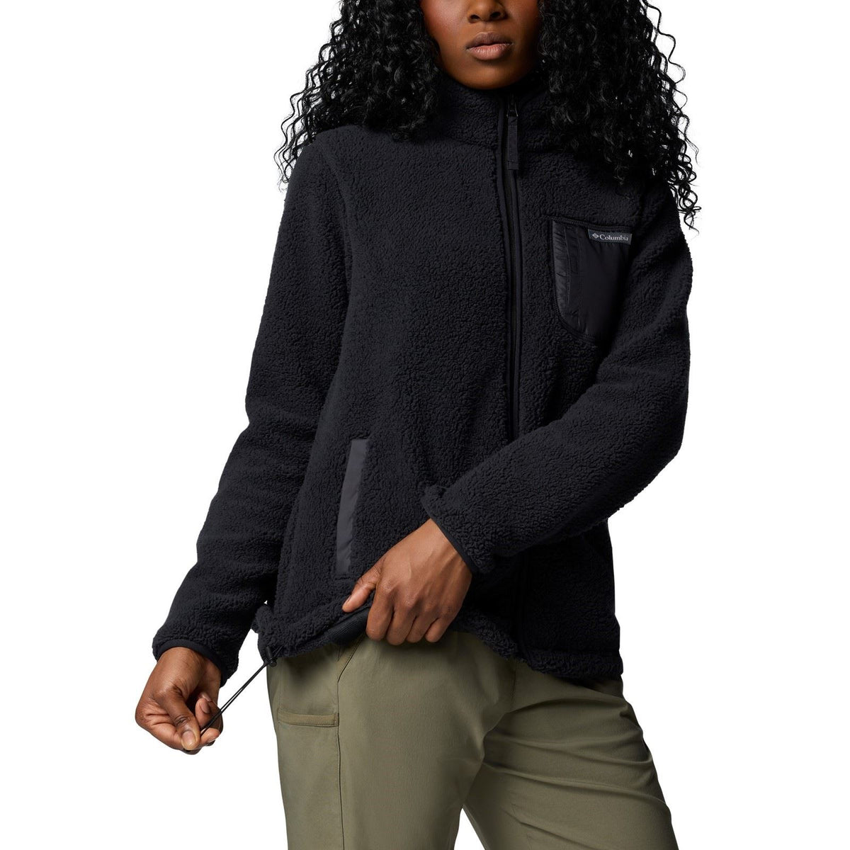 Columbia West Bend Full Zip Women's Black Fleece Jacket