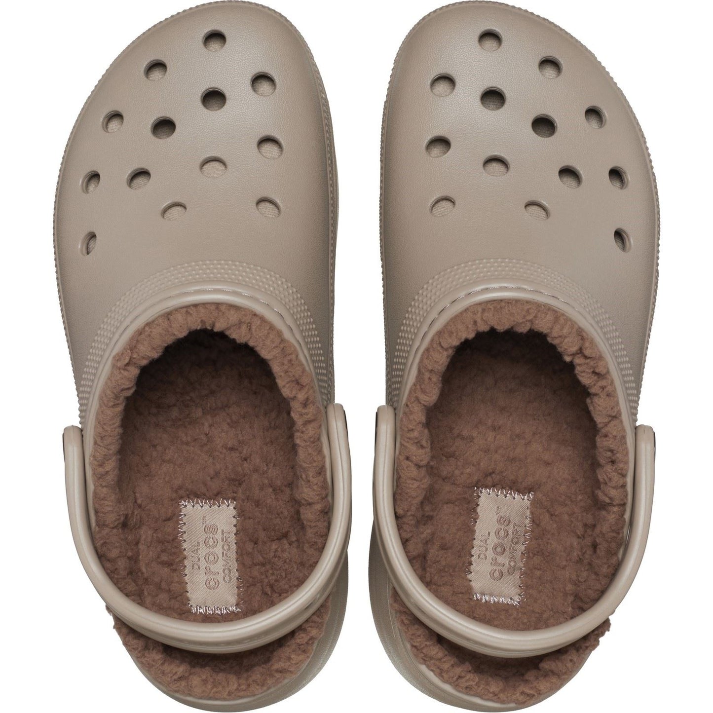 Crocs Women's Classic Platform Lined Clog in Mushroom