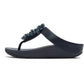 Fitflop Fino Toe-Post Polyurethane Women's Midnight Navy Sandals