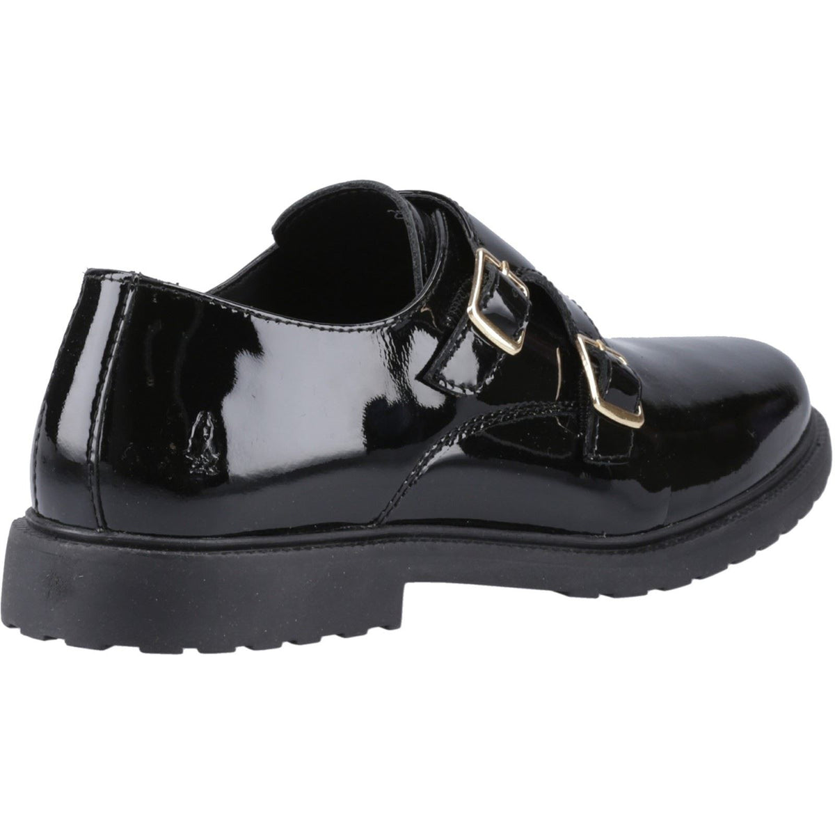 Hush Puppies Verity Leather Women's Black Patent Shoes