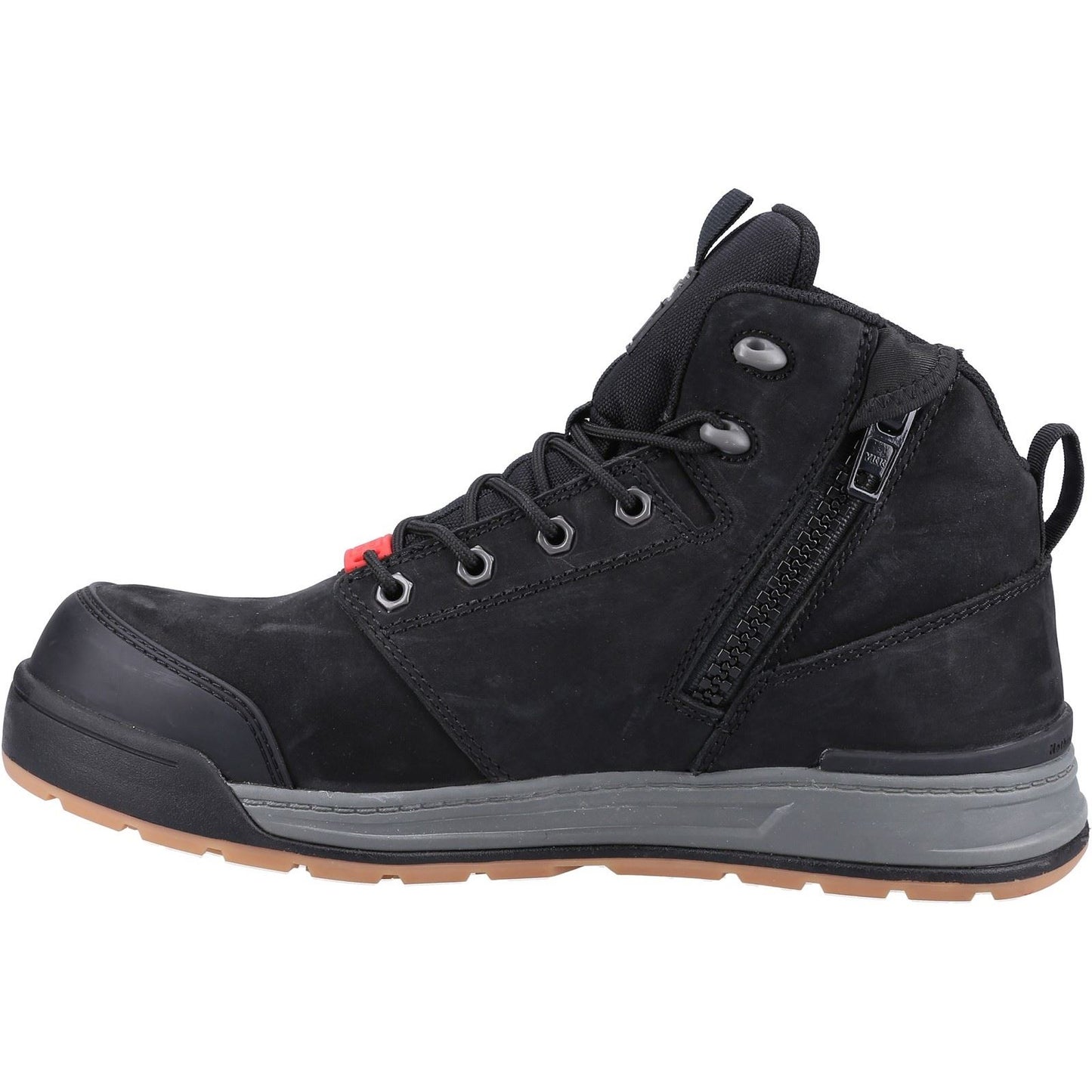 Hard Yakka Men's 3056 Lace Zip Safety Boot in Black