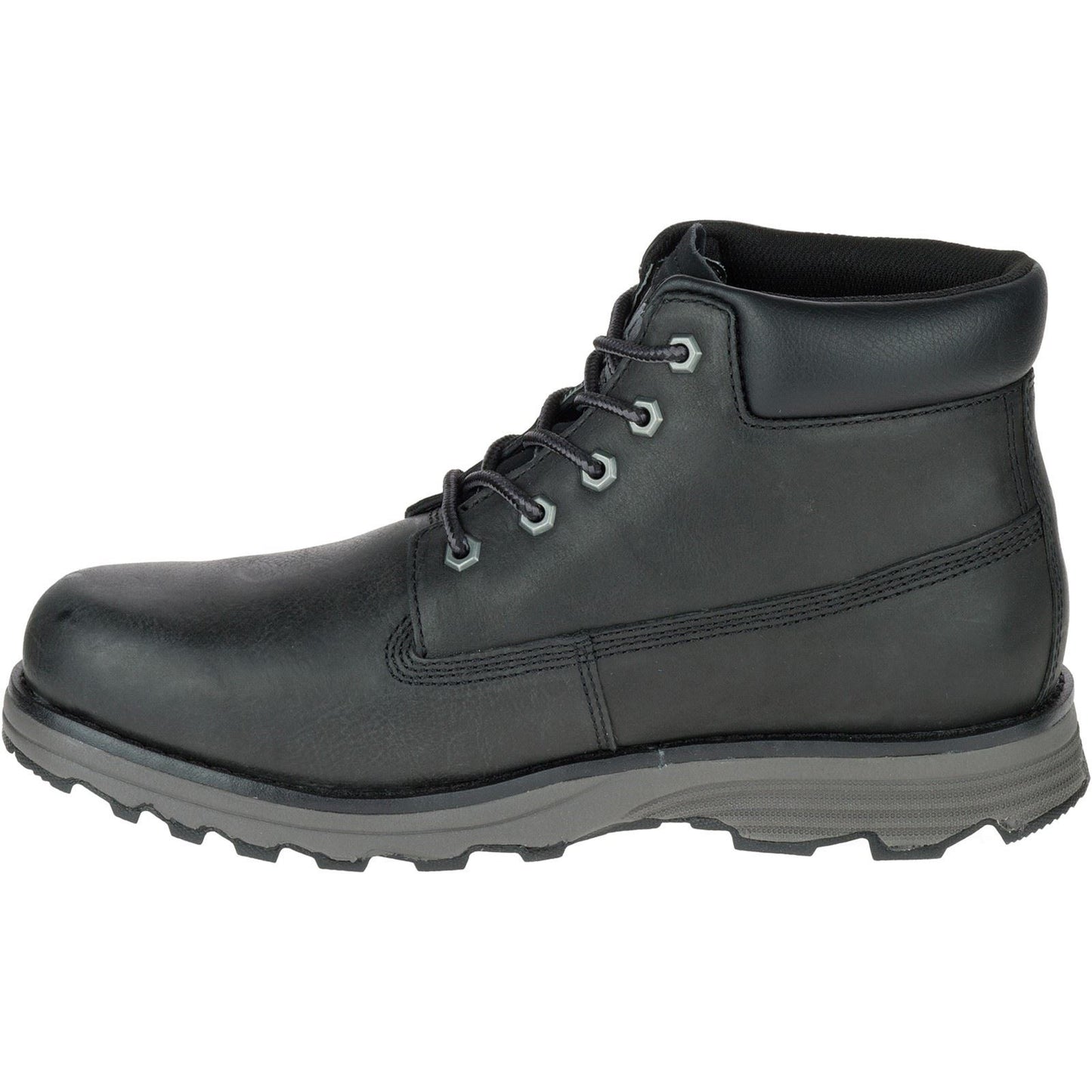 CAT Lifestyle Founder Nubuck Leather Men's Black Ankle Boots