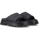 Hunter Moulded Stacked Slider Polyester Women's Black Slides