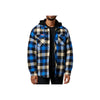 Hard Yakka Quilted Flannel Shacket Men's Blue Shirt Jacket