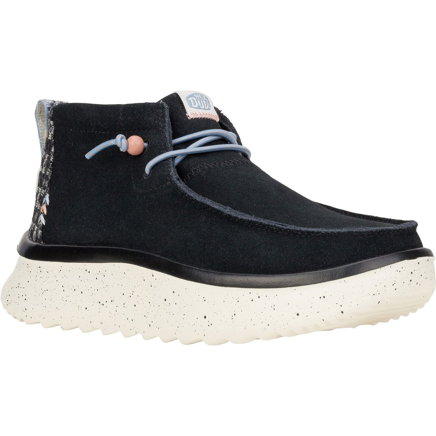 HEYDUDE Women's Wendy Peak Hi Suede Ankle Boots in Black